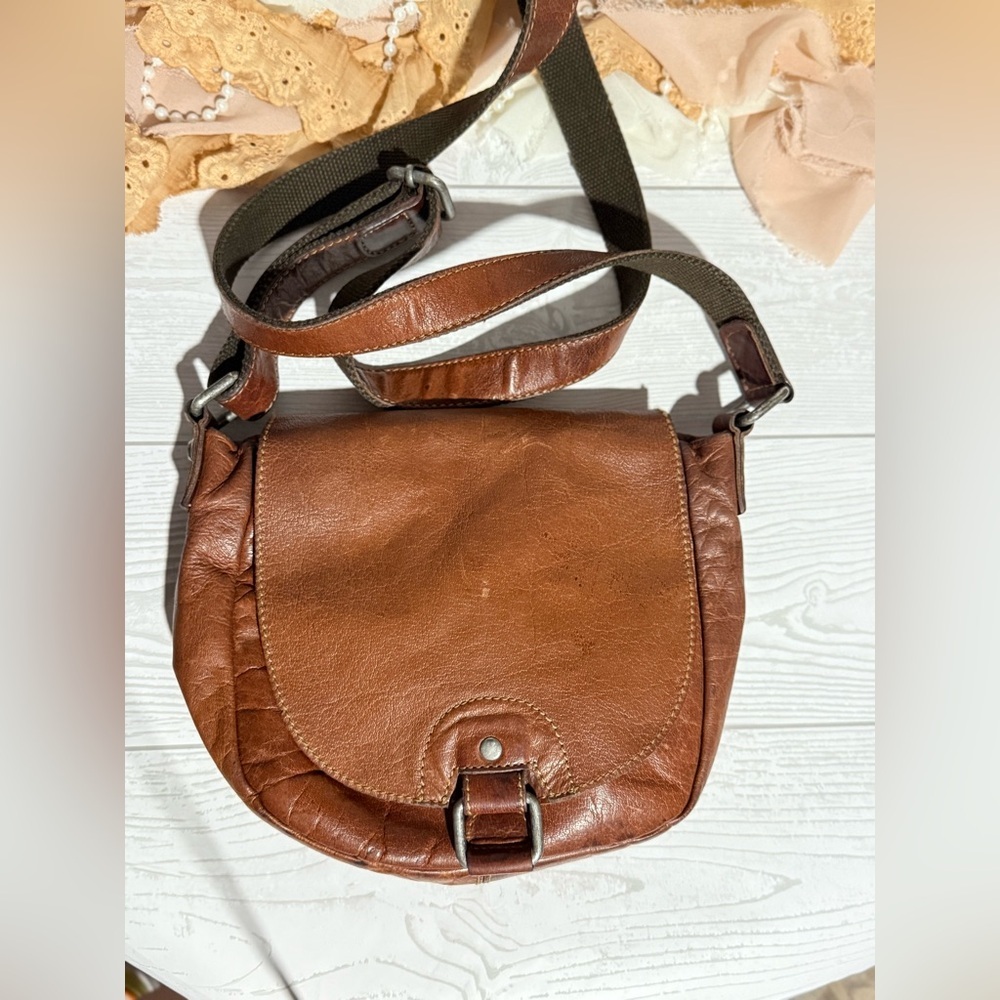 Jack Georges Brown Leather Crossbody - Picture 9 of 13